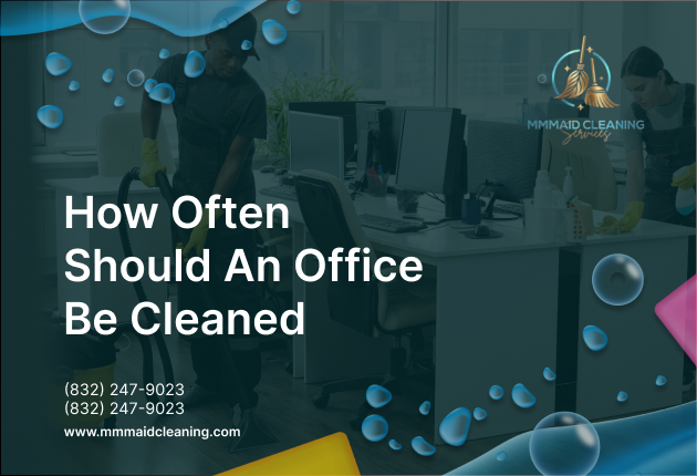Professional cleaners vacuuming and dusting a modern workspace for MMmaid Cleaning Services office maintenance.